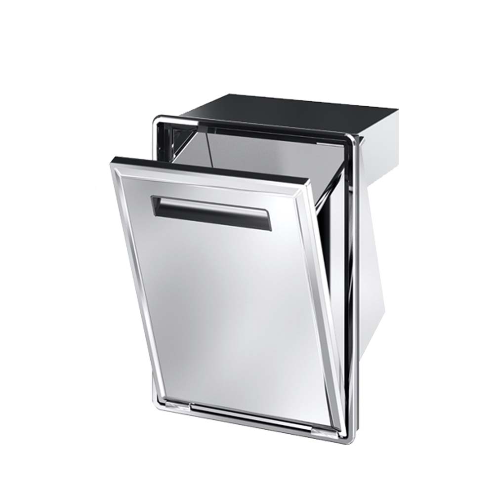 Ronda RVS afvalcontainer