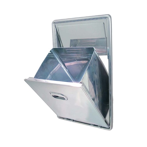 Priolinox afvalcontainer met afvalklep